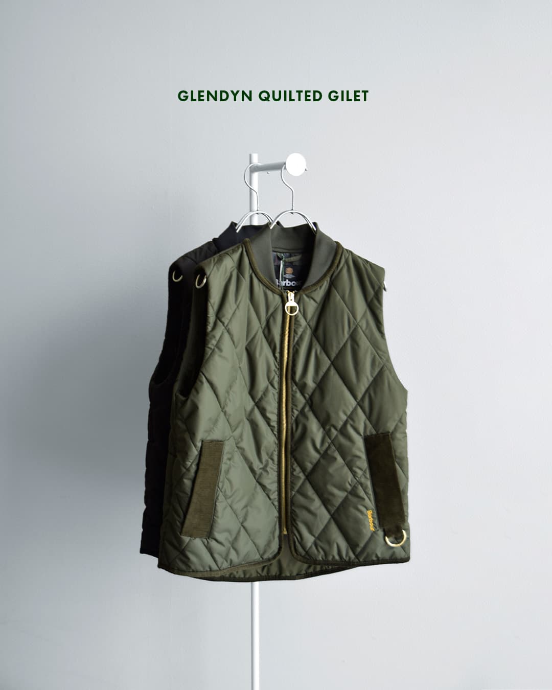 NEW]Barbour バブアー グレンディン キルティング ジレ ベスト GLENDYN