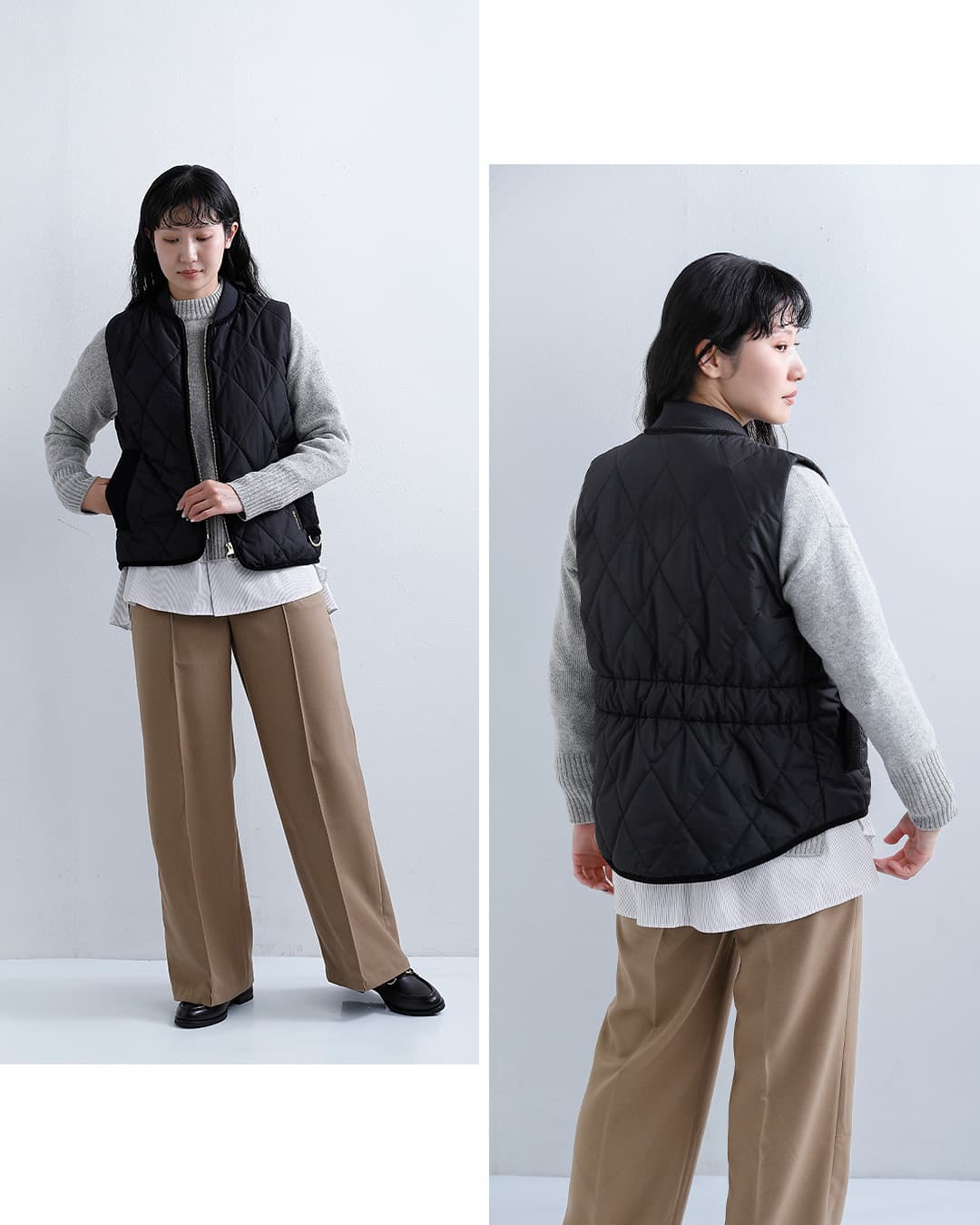 NEW]Barbour バブアー グレンディン キルティング ジレ ベスト GLENDYN