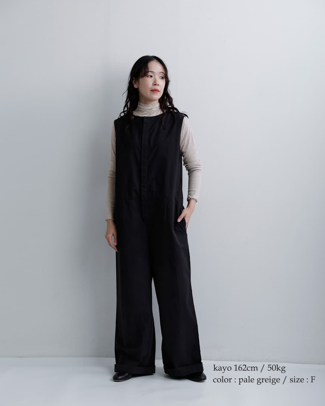 tissu ティシュ コットン シアー ハイツイストフライス タートルネック
