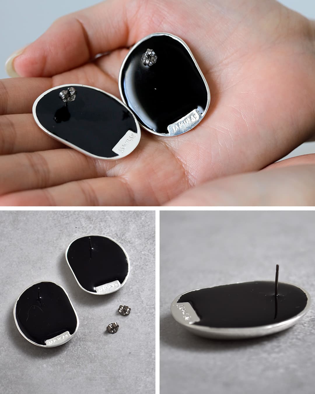 2026aw新作]JAMIRAY ジャミレイ ビーンモチーフ オーバルピアス Bean