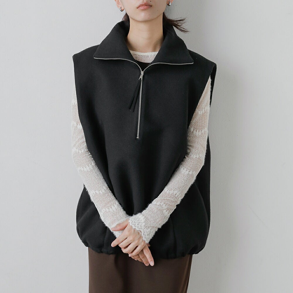 2026aw新作] Hella ウール ハイネック ベスト Wool High Neck Vest