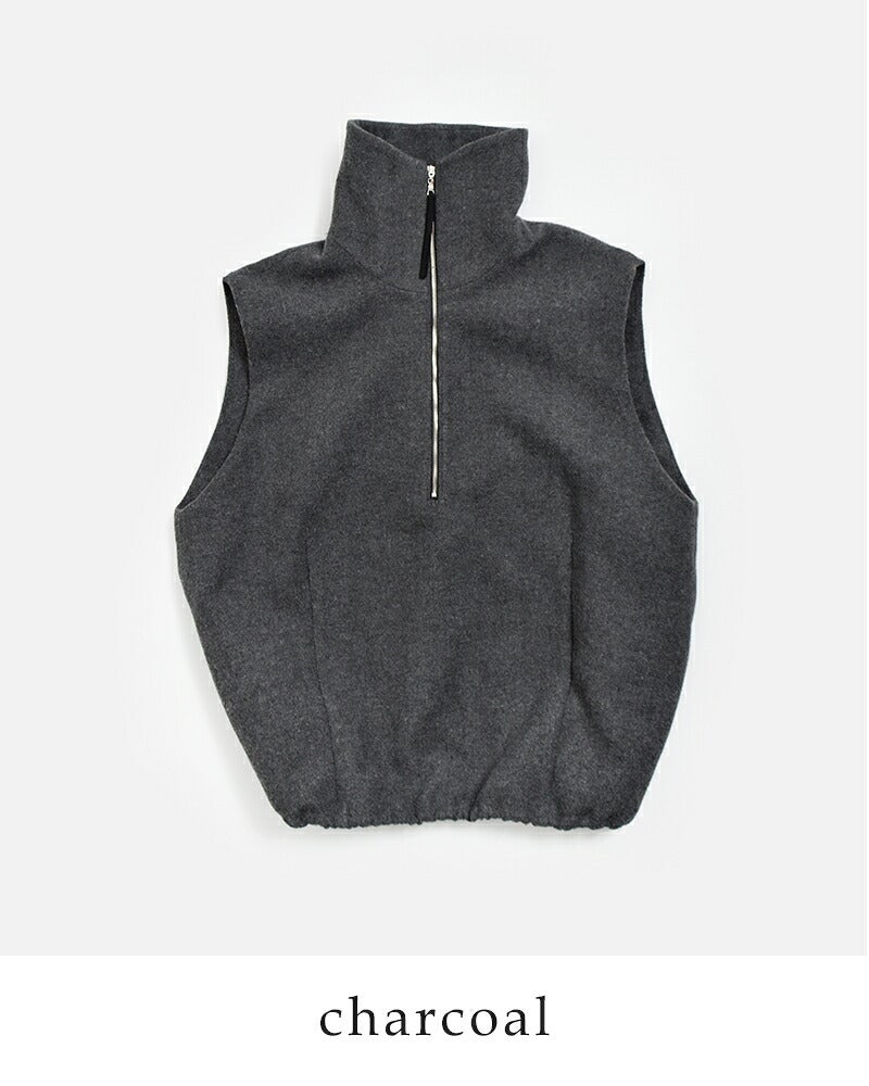 Hella ウール ハイネック ベスト Wool High Neck Vest h263-16