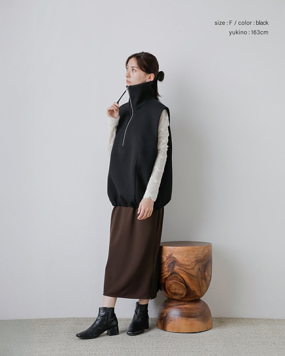 2026aw新作] Hella ウール ハイネック ベスト Wool High Neck Vest