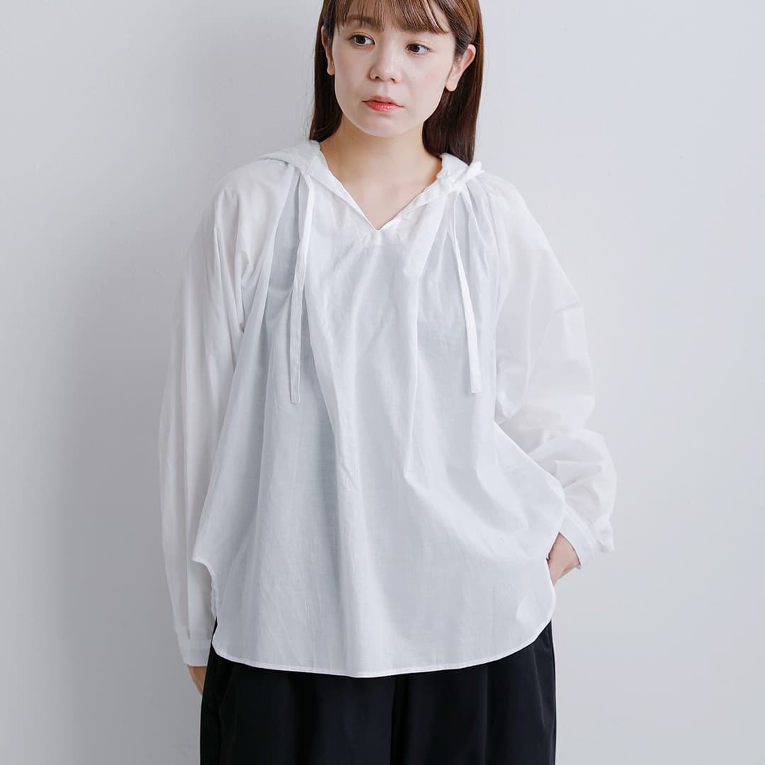 クーポン対象】mizuiro ind ミズイロインド コットン フーデッド