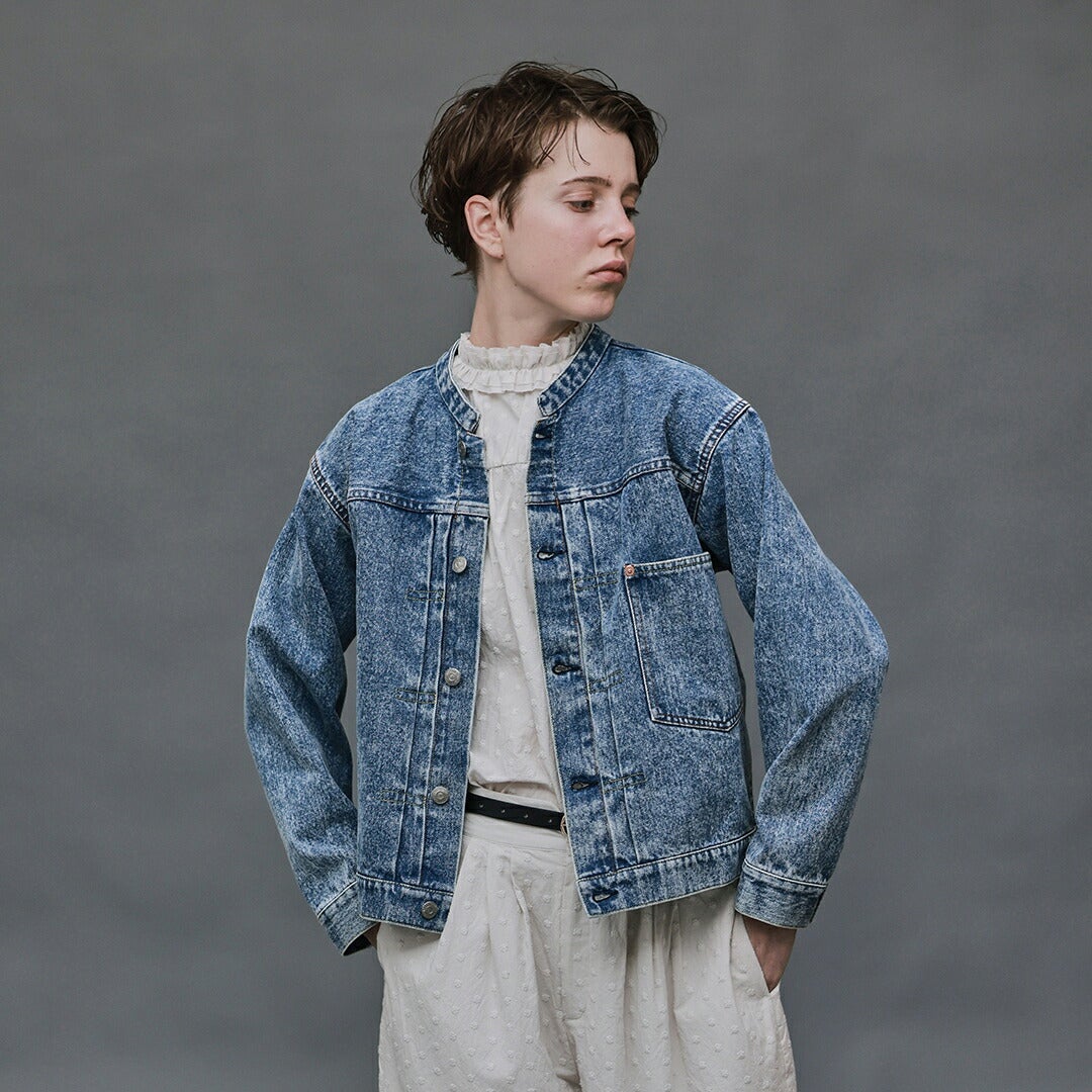 2026aw新作]KELEN ケレン ×LENO リノ 12oz デニム スタンドカラー