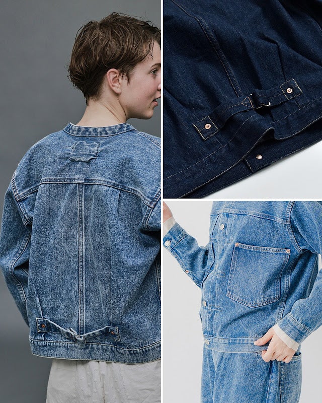クーポン対象】KELEN ケレン ×LENO リノ 12oz デニム スタンドカラー