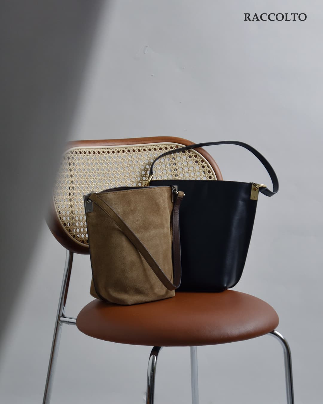 ORSETTO オルセット カウレザー バケツ型 ショルダーバッグ RACCOLTO