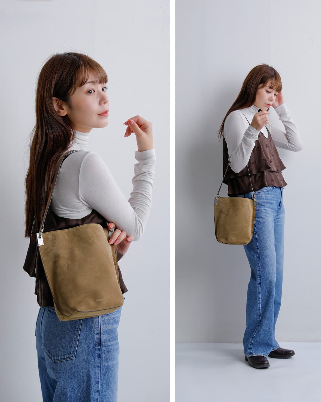 ORSETTO オルセット カウレザー バケツ型 ショルダーバッグ RACCOLTO