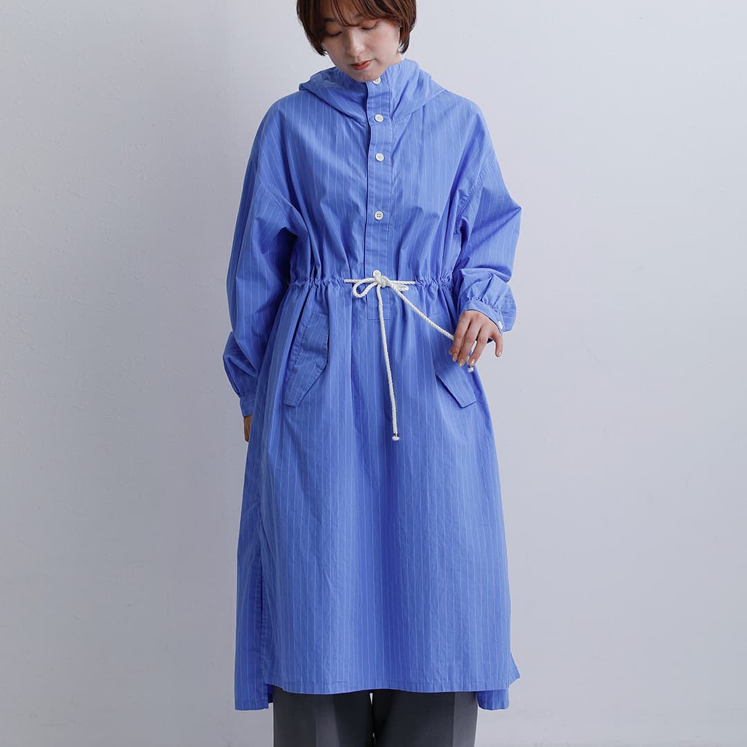 DIGAWEL ロングシャツ 0 2026aw新作]DIGAWEL ディガウェル コットン フーディー シャツ