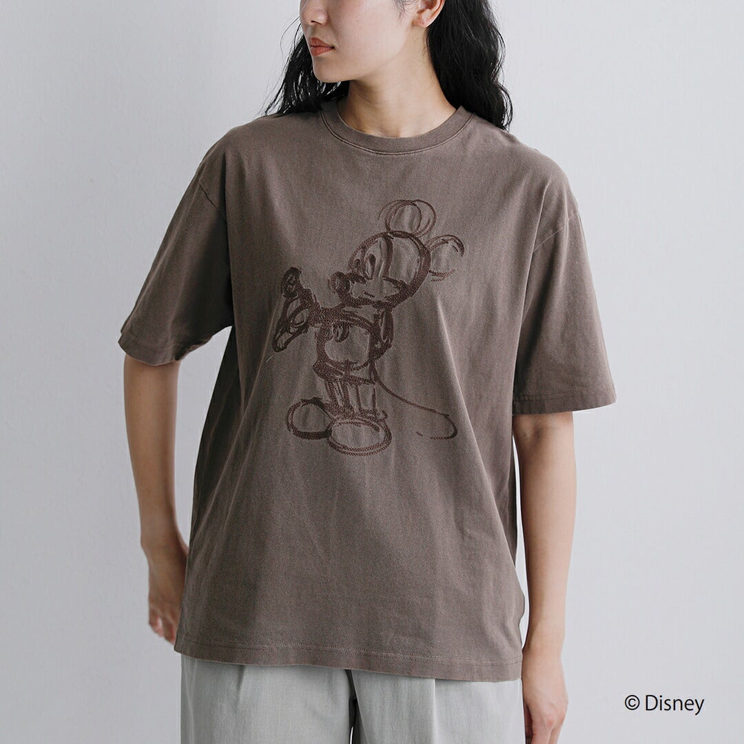 NEW]Johnbull ジョンブル コットン クルーネック 刺繍 半袖 Tシャツ