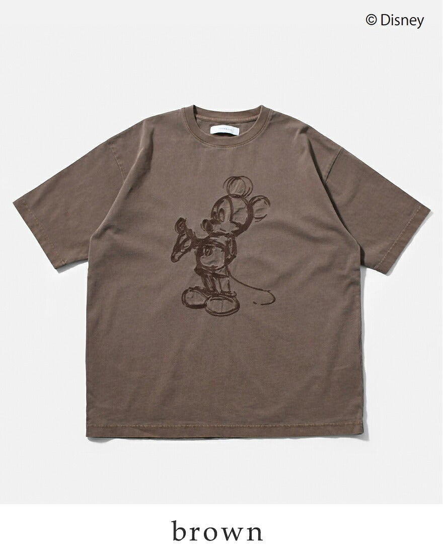 NEW]Johnbull ジョンブル コットン クルーネック 刺繍 半袖 Tシャツ