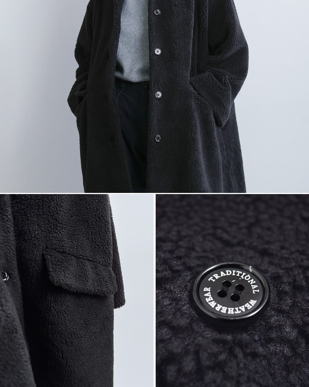 トラディショナルウェザウェアー　フーデッドライナーコート　メンズ40黒 Traditional Weatherwear トラディショナルウェザーウェア リントン