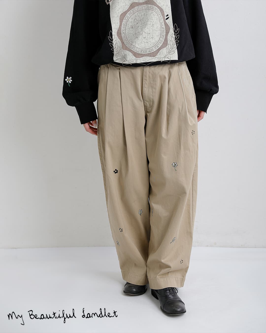 my beautiful landlet ツータックワイドスラックス 2026aw新作]my beautiful landlet マイ ビューティフル ランドレット