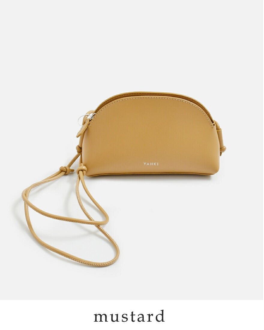クーポン対象】YAHKI ヤーキ ソフトダブルフェイスレザー クロスボディ