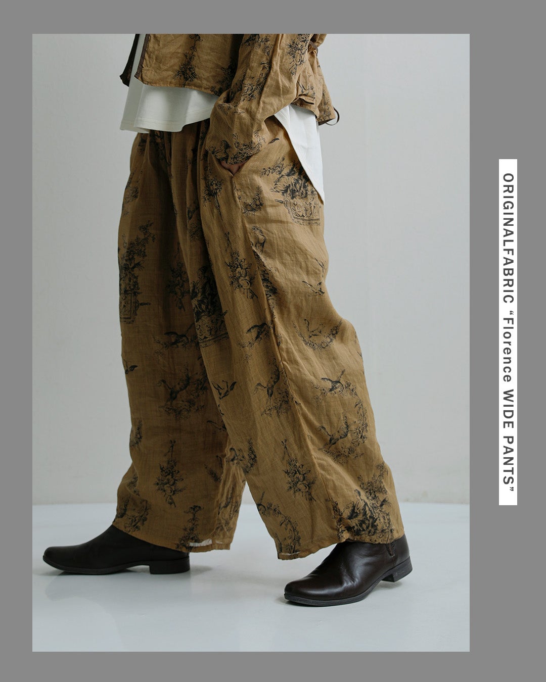 Gauze# ガーゼ ラミーリネン ワイドパンツ Florence WIDE PANTS g1207