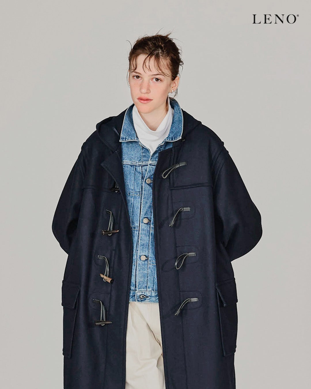 LENO リノ ×MONTGOMERY モンゴメリー ウール カシミヤ ダブルフェイス