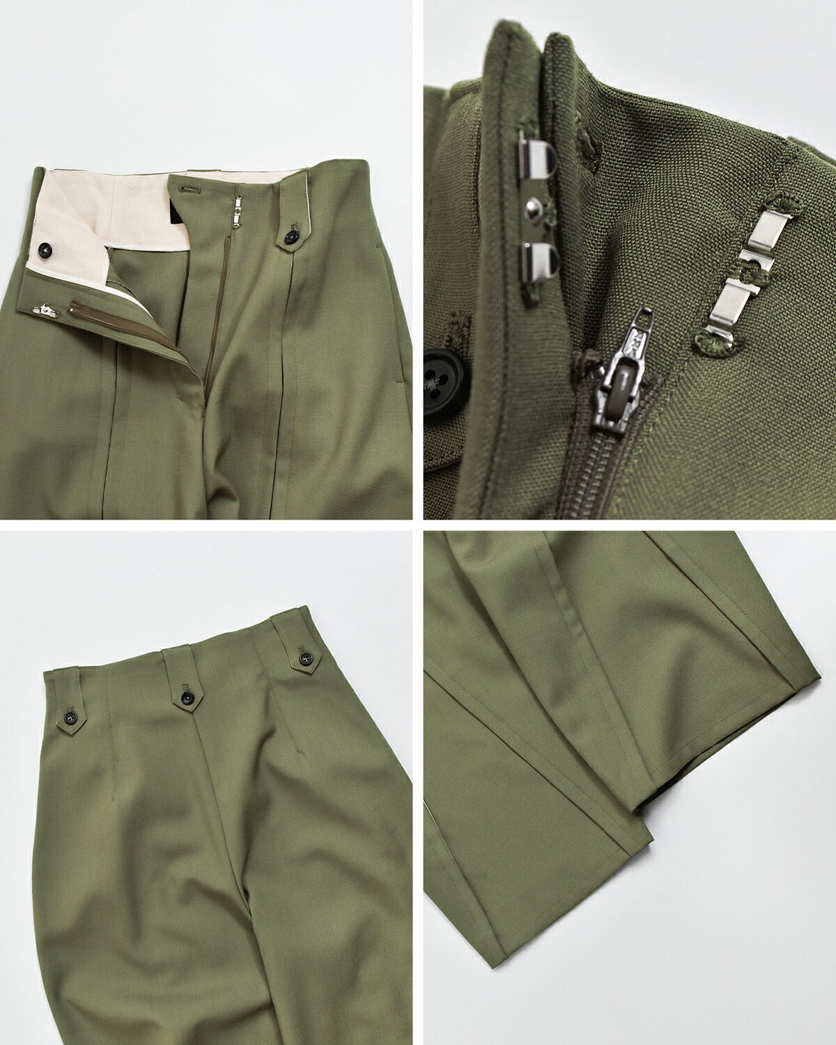 support surface サポートサーフェス ウール レイヤード スリット