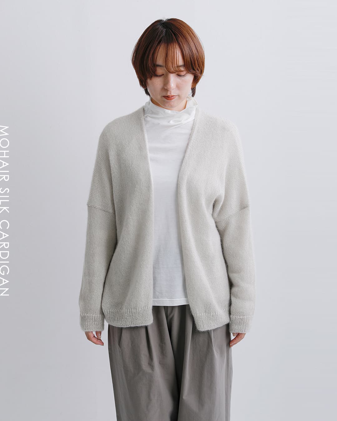 evam eva エヴァムエヴァ モヘア シルク カーディガン e263k020