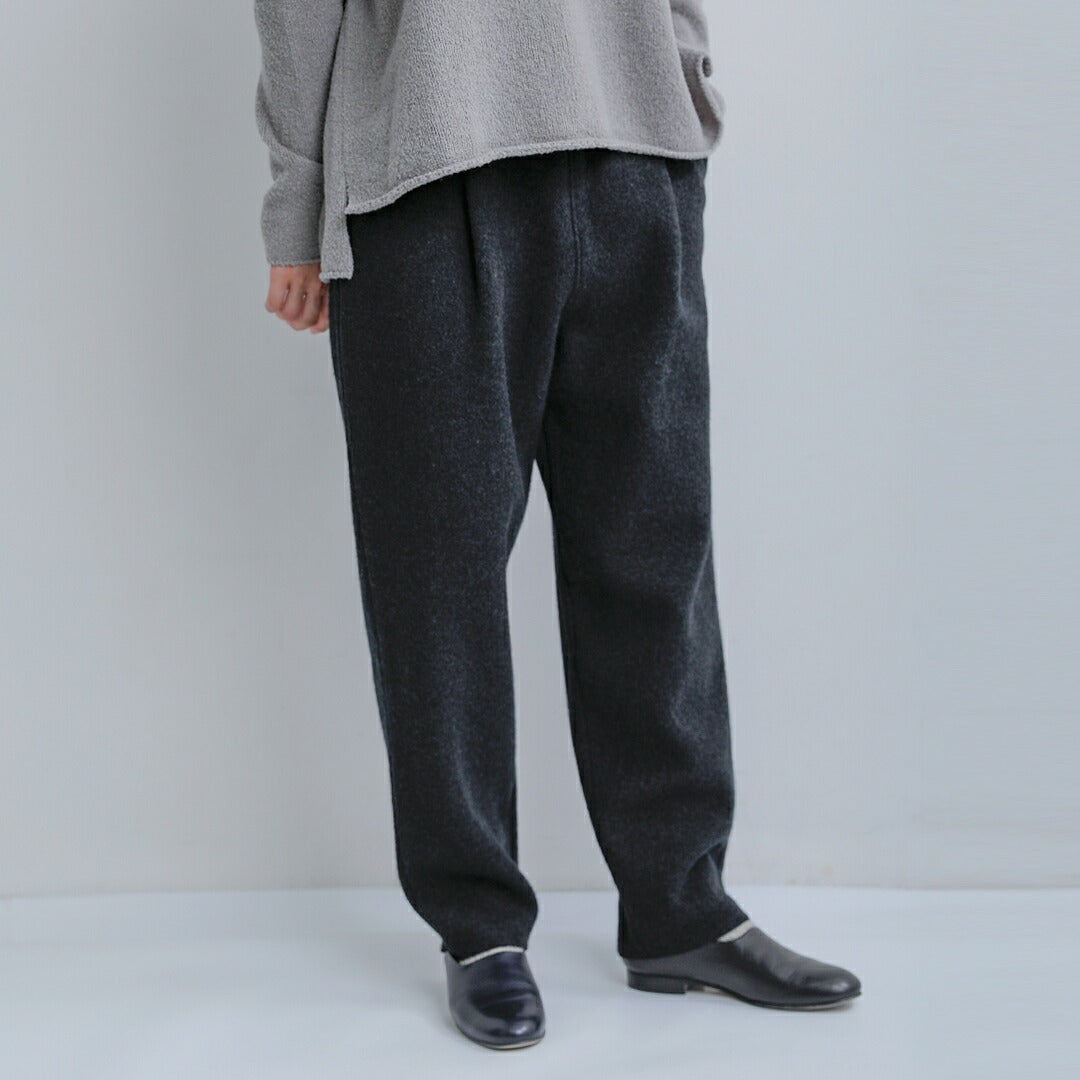 evam eva エヴァムエヴァ プレス ウール パンツ e263k096 レディース