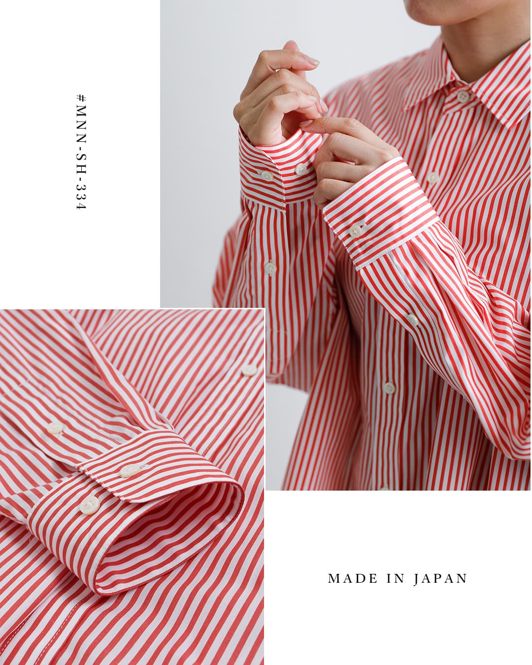 クーポン対象】MANON マノン コットン ストライプ ビッグ シャツ mnn