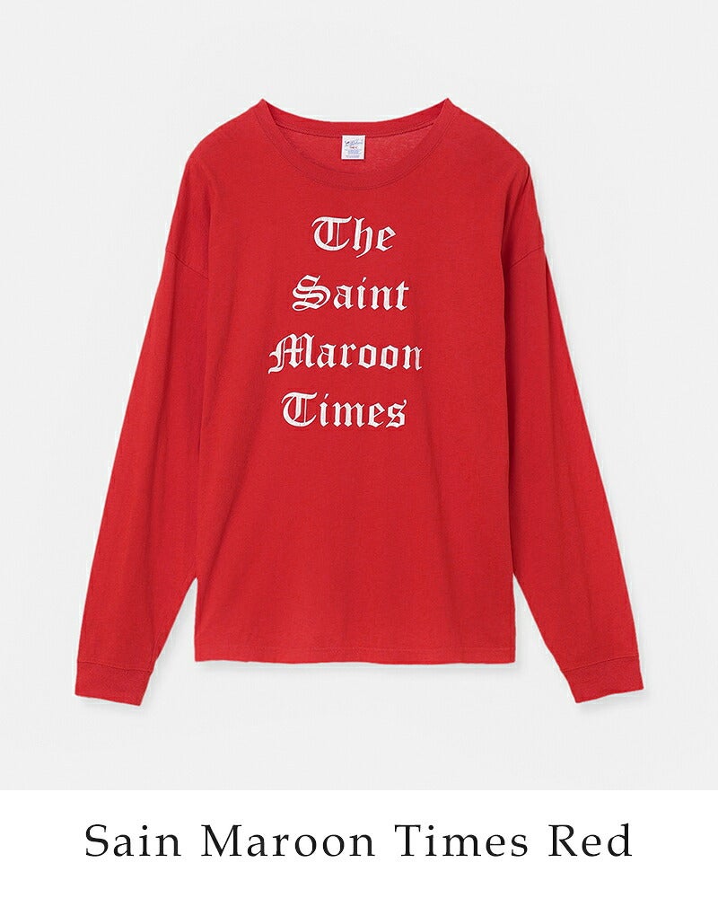 CREDONA クレドナ パーマネント ロングスリーブ プリント Tシャツ