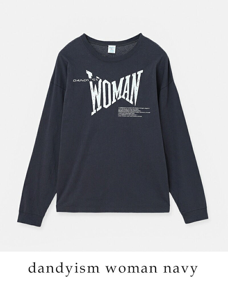 CREDONA クレドナ パーマネント ロングスリーブ プリント Tシャツ
