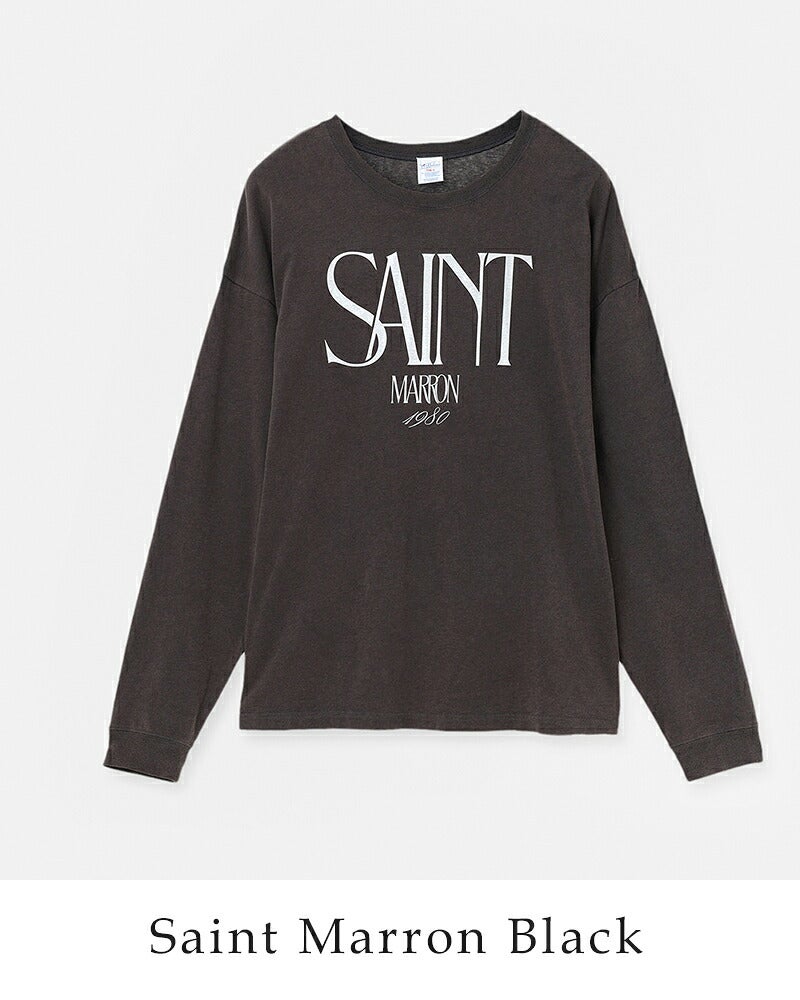 CREDONA クレドナ パーマネント ロングスリーブ プリント Tシャツ