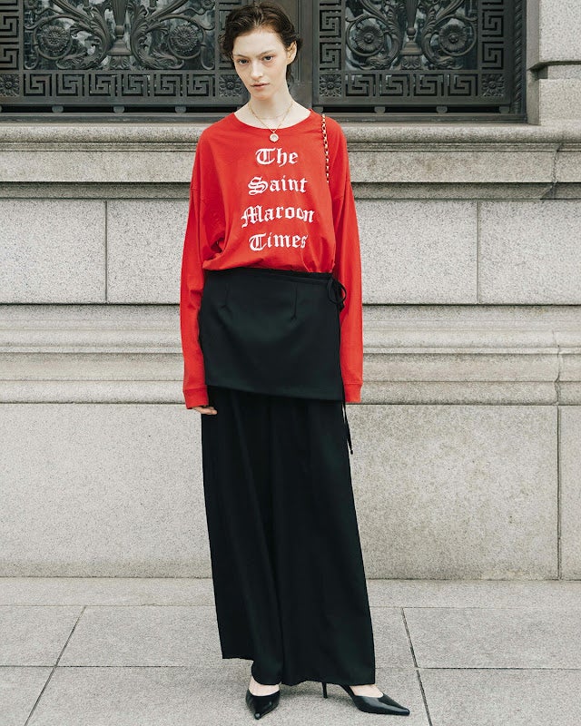 ちあこ　CREDONA パーマネント ロングスリーブ Tシャツ CREDONA クレドナ パーマネント ロングスリーブ プリント Tシャツ