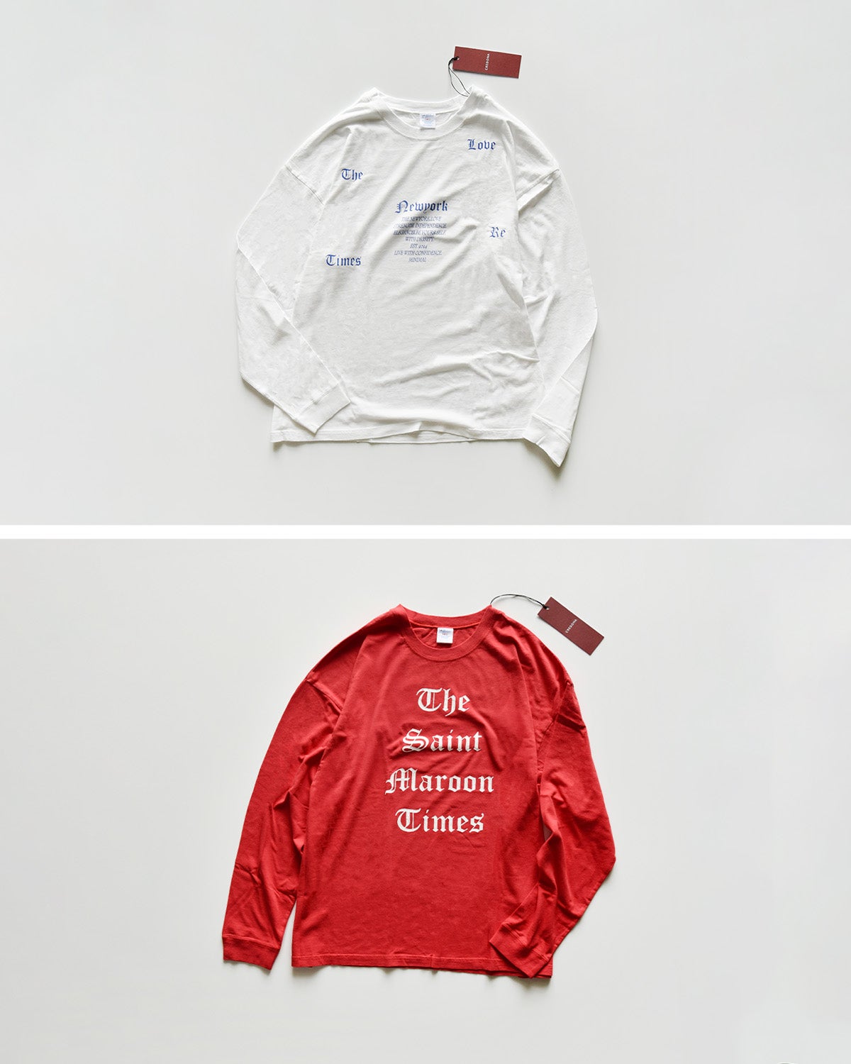 ちあこ　CREDONA パーマネント ロングスリーブ Tシャツ CREDONA クレドナ パーマネント ロングスリーブ プリント Tシャツ