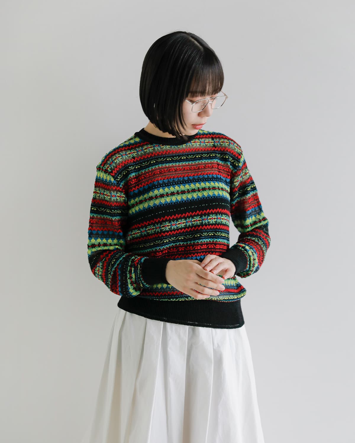 beautiful people ビューティフルピープル フェアアイルニット