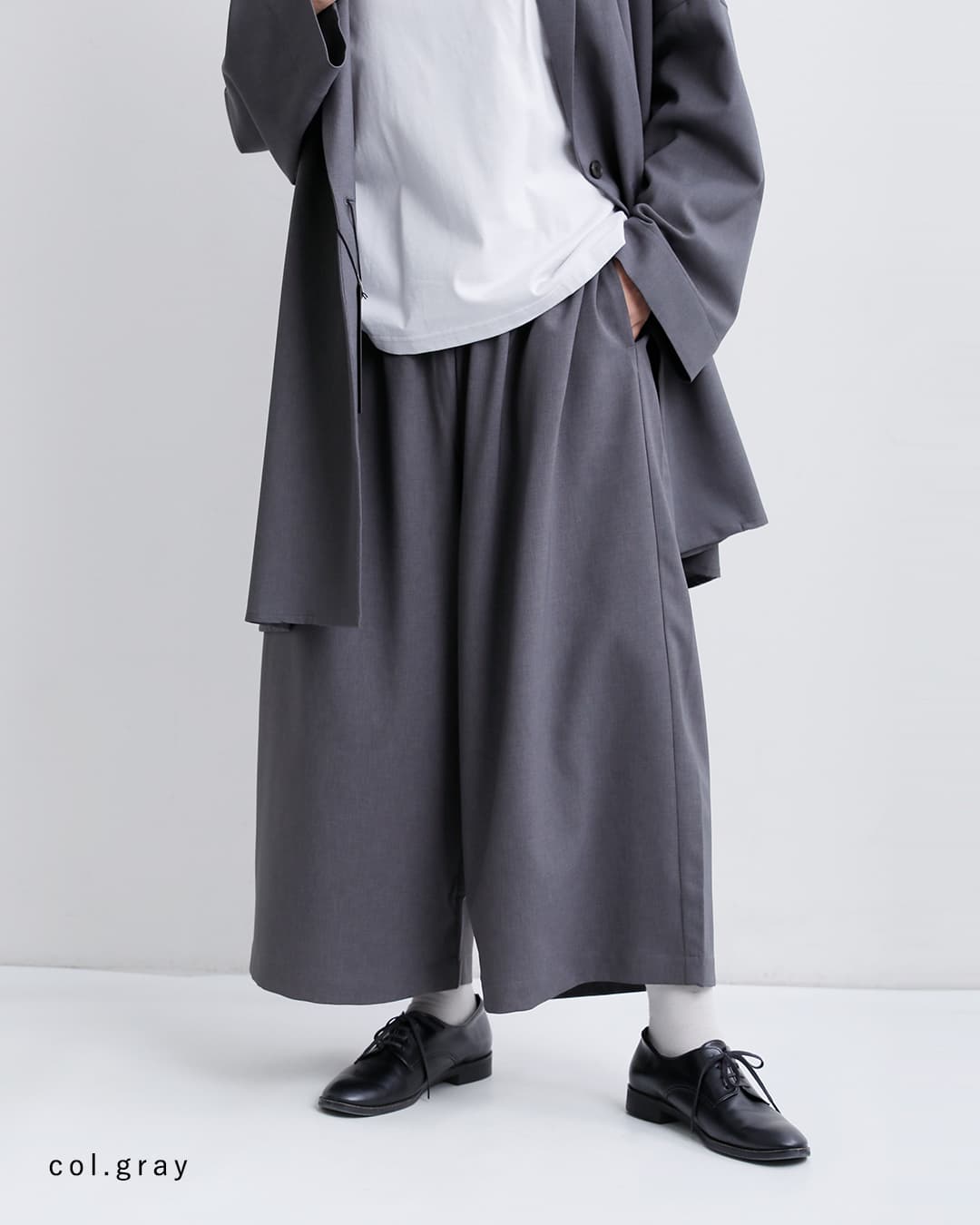 mizuiro ind ミズイロインド ワイド ハーフパンツ 3-260094 レディース