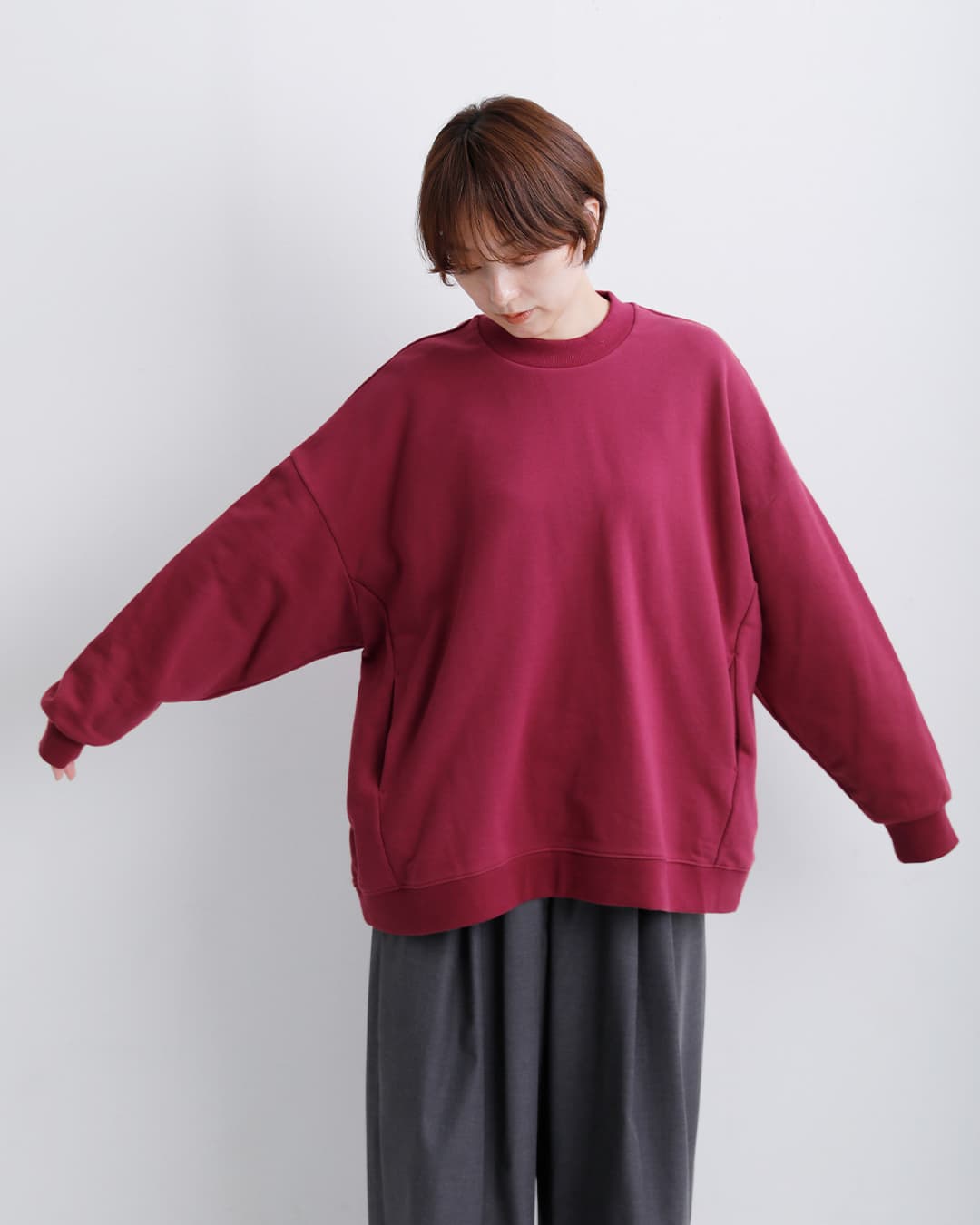 クーポン対象】Dulcamara ドゥルカマラ コットン ワイドスウェット