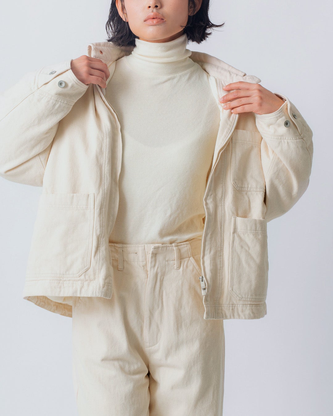 miffew ミフュー デニム ダウン カバーオール DENIM DOWN COVERALL