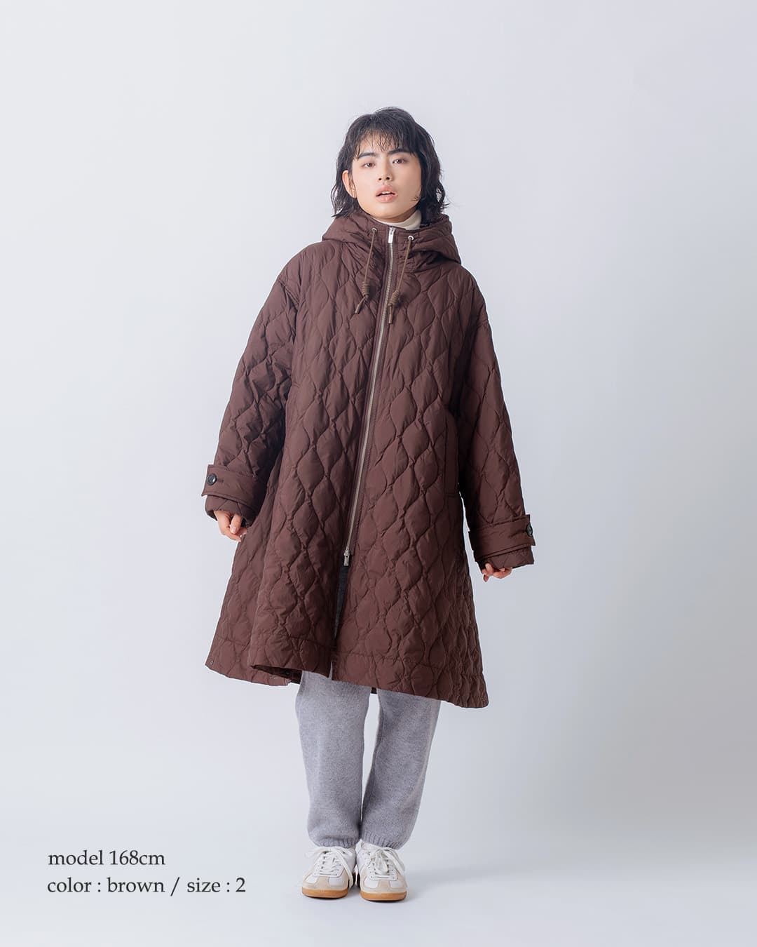 miffew ミフュー テントライン ジップアップ ダウン コート TENT LINE