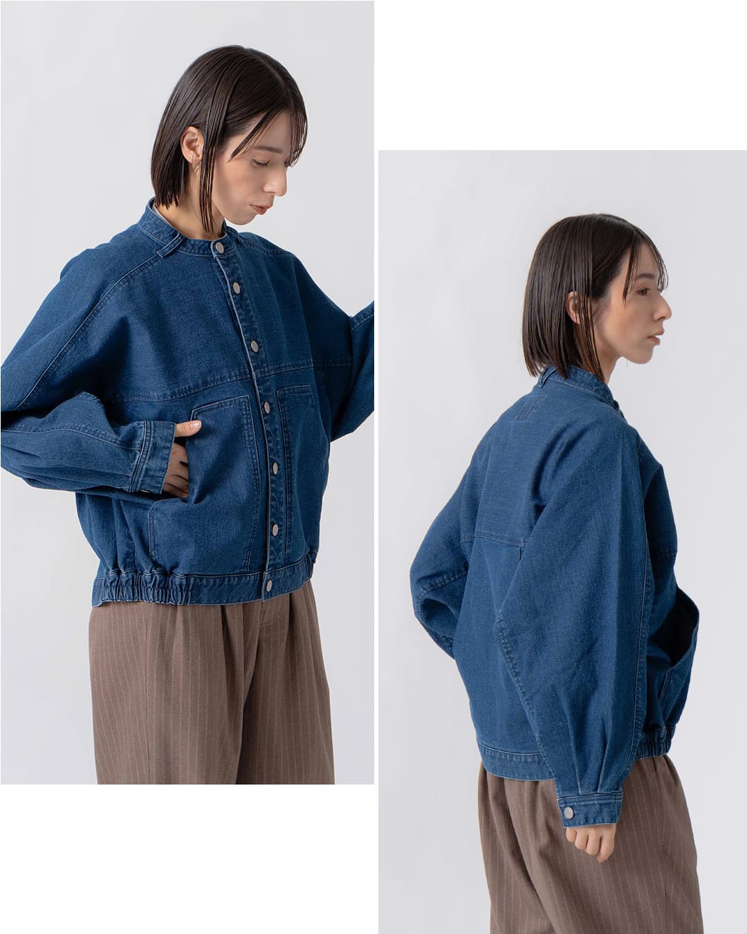 KELEN ケレン 9.5oz 裏起毛デニム オーバージャケット ROU