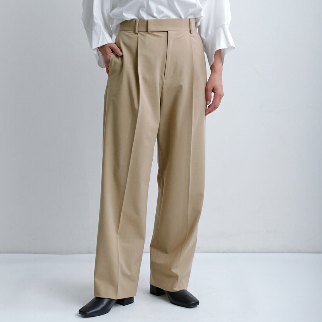 DONEEYU ドニーユ センタープレス ストレート パンツ u-2400