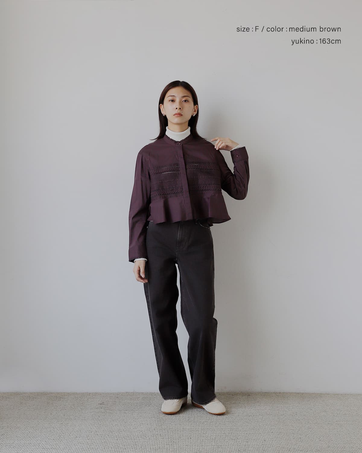 Pheeta フィータ コットン ピンタック シャツ Trinity ph016c-60