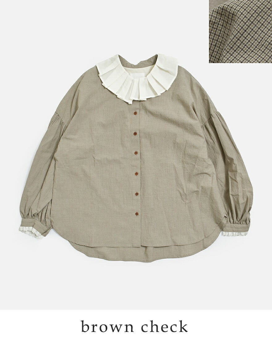 MAGALI マガリ コットン 襟フリル ブラウス bl285 レディース 2026aw