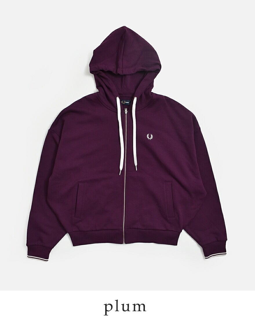 FRED PERRY フレッド ペリー フーデッド ジップ スウェットシャツ