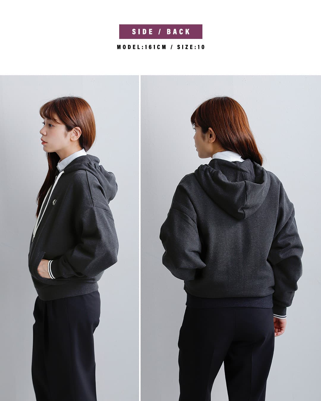 FRED PERRY フレッド ペリー フーデッド ジップ スウェットシャツ