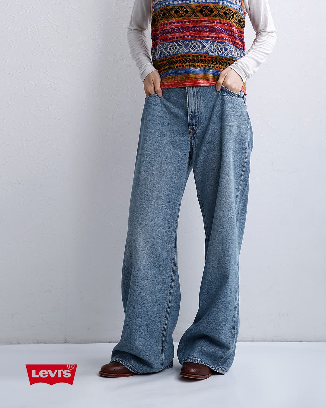 Levi's リーバイス デニム ワイドパンツ CINCH WIDE LEG 0073b