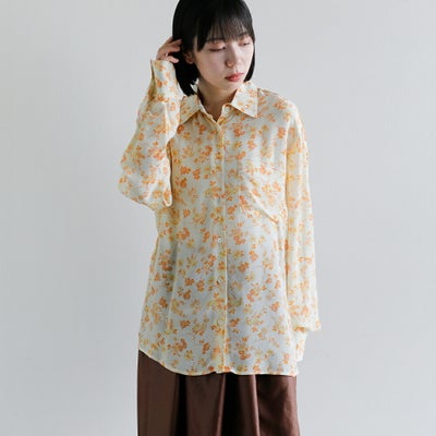 CLANE クラネ マーブル フラワー シャツ 11122-4093 2026aw新作 秋冬 