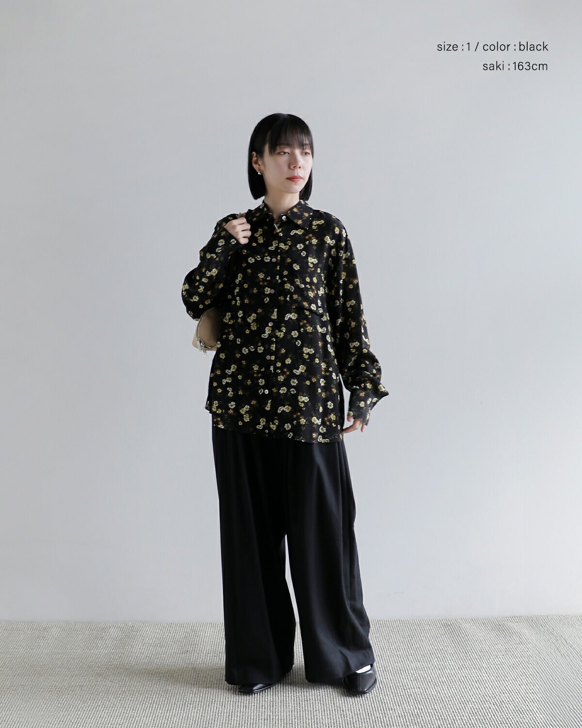 CLANE クラネ マーブル フラワー シャツ 11122-4093 2026aw新作 秋冬