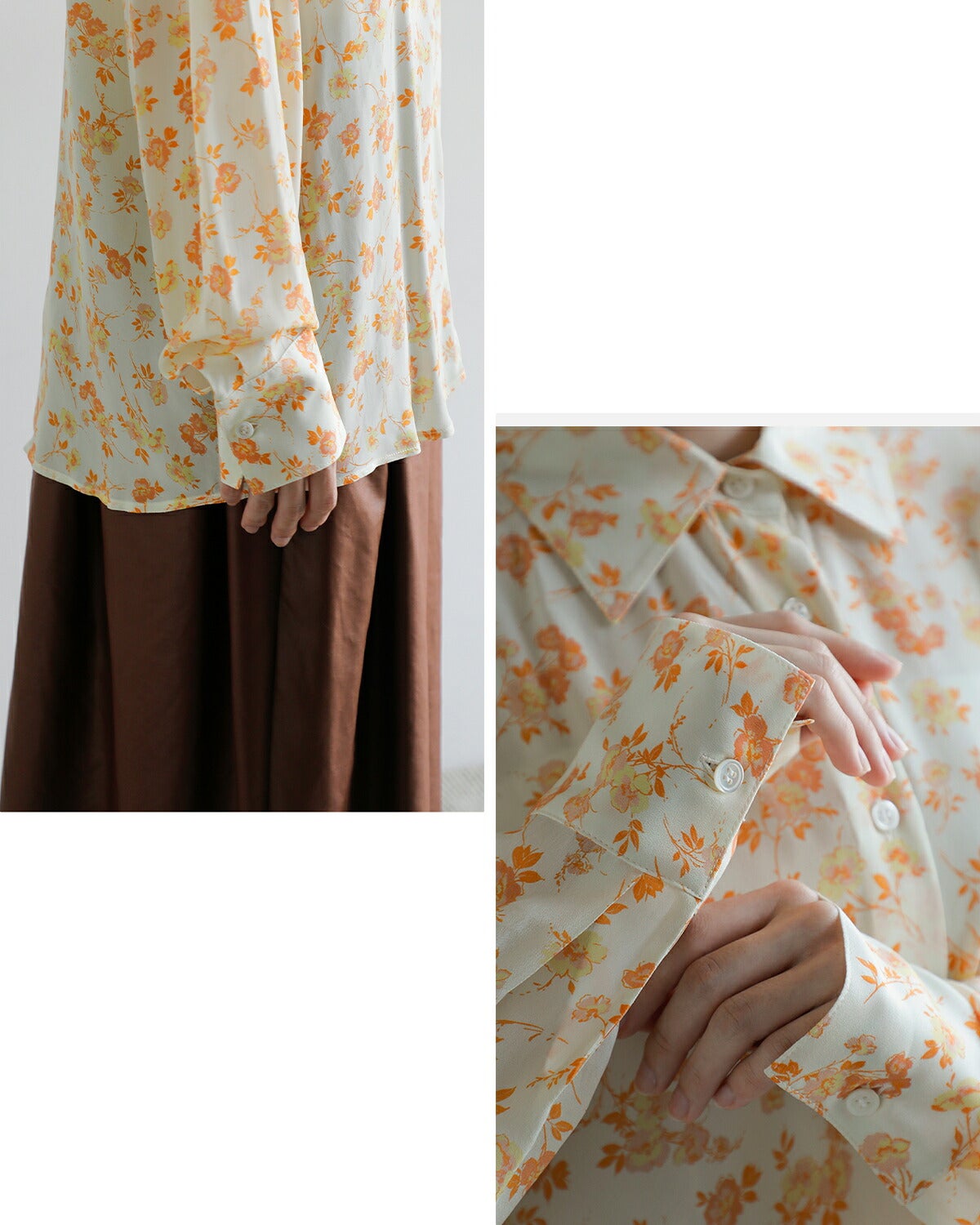 CLANE クラネ マーブル フラワー シャツ 11122-4093 2026aw新作 秋冬