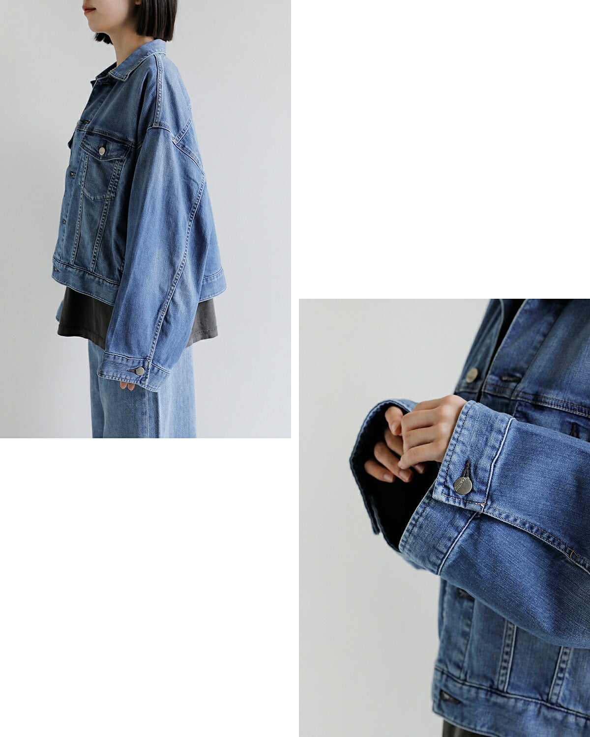 Plage ヘルシーデニム　オーバーサイズ デニムジャケット Healthy Denim ヘルシーデニム デニム ジャケット Latte latte 2026aw