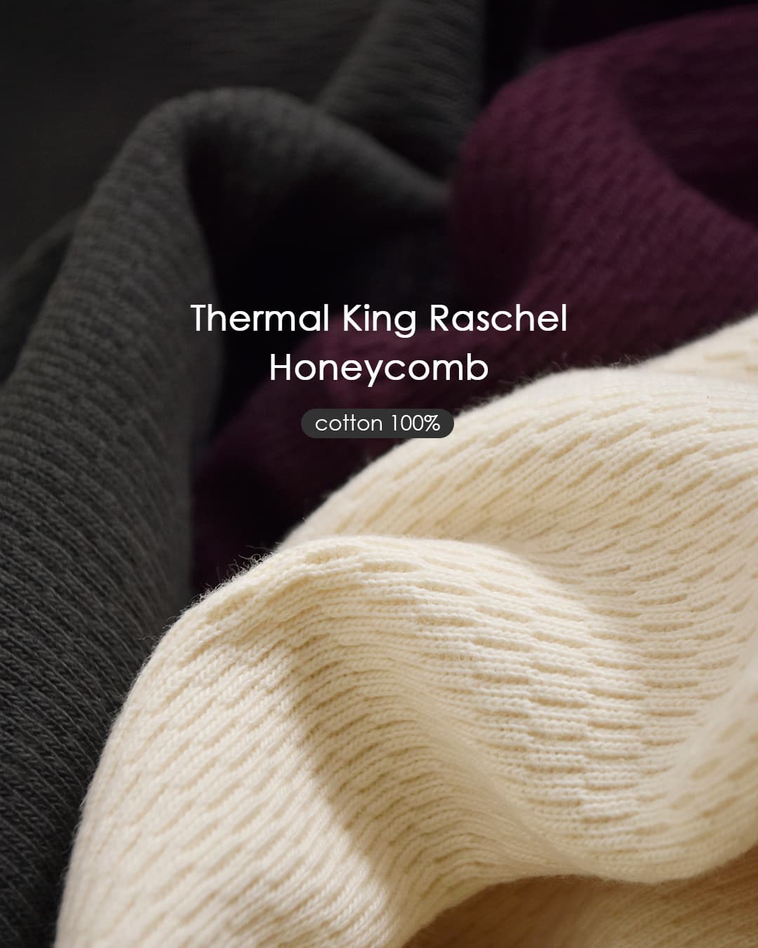 Healthknit ヘルスニット コットン サーマル キングラッセル ハニカム