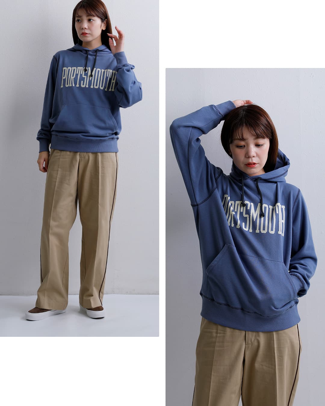 Champion チャンピオン ガーメントウォッシュ プリント スウェット