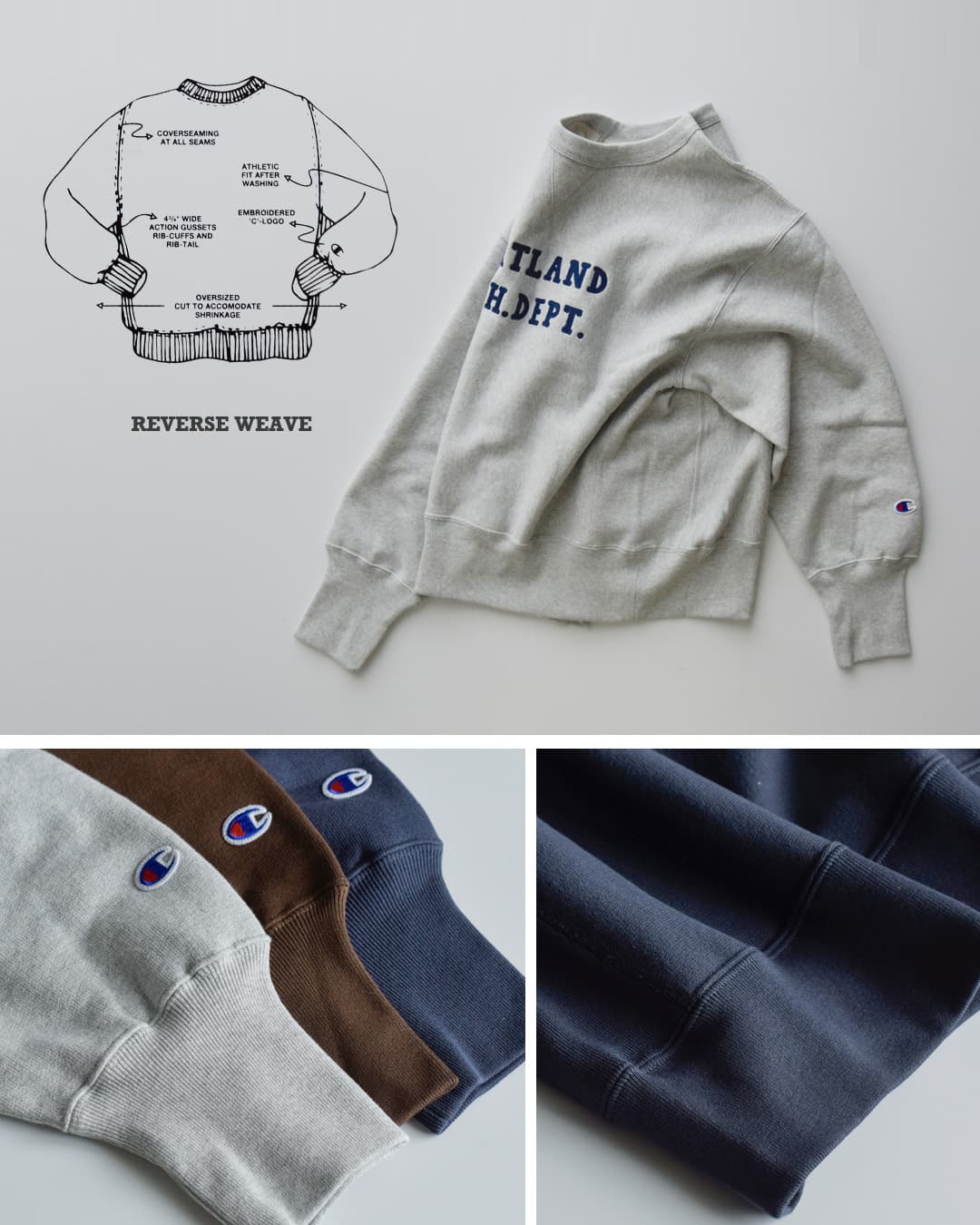 Champion チャンピオン リバースウィーブ ガーメントウォッシュ クルー