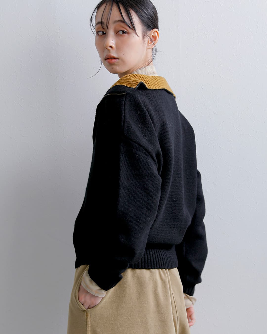 クーポン対象】FRED PERRY フレッド ペリー ウール バイカラー ハーフ