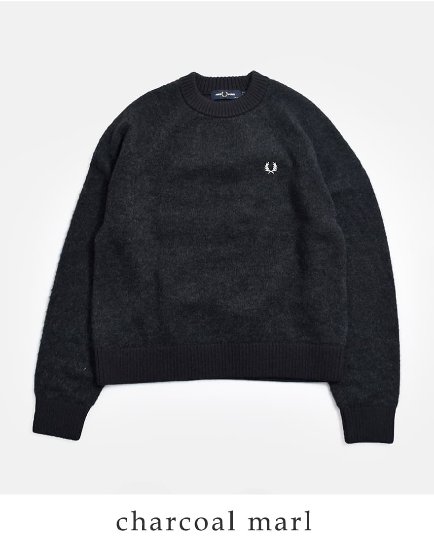 クーポン対象】FRED PERRY フレッド ペリー 起毛アルパカウール クルー